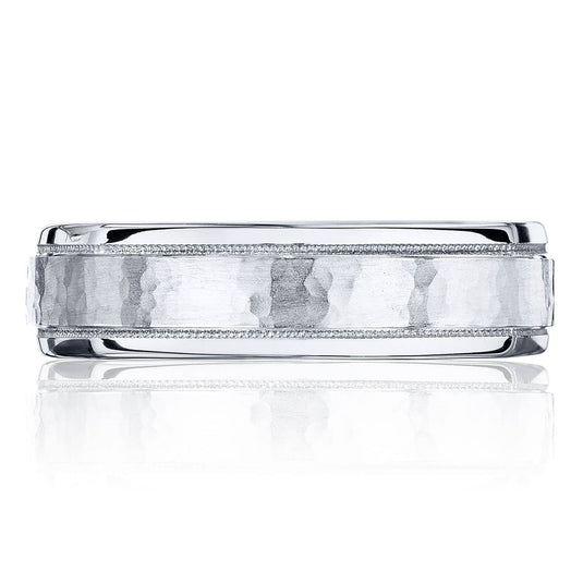 Geometric | Hammer Finish Wedding Band 136-6H