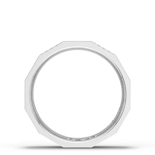 TACORI Couple | Diamond Faceted - Partial Coverage Wedding Band in Satin Finish - 6mm 1516DSLG