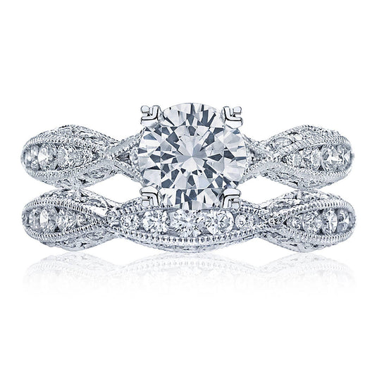 Classic Crescent | Round Solitaire Engagement Ring 2578RD6512