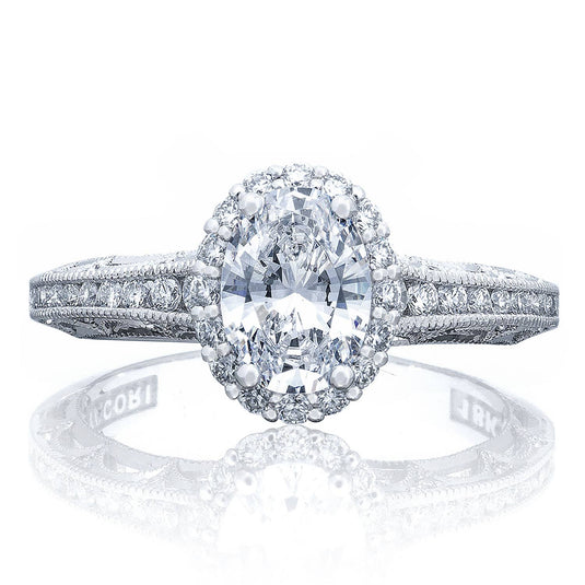 Reverse Crescent | Oval Bloom Engagement Ring 2618OV75X55