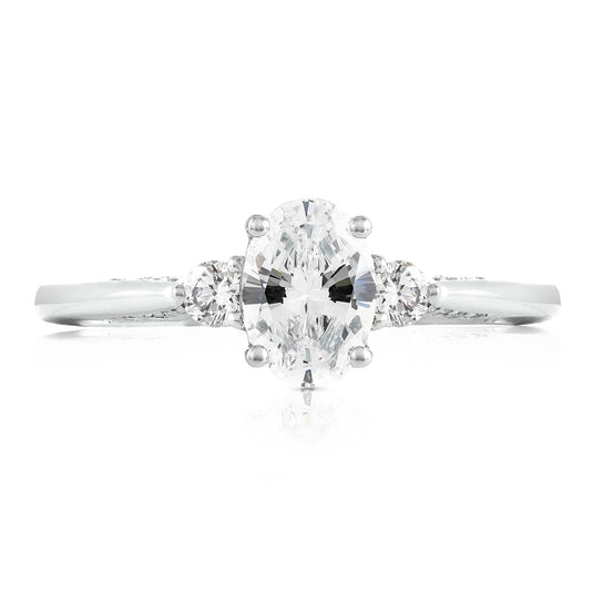 Simply TACORI | Oval 3-Stone Engagement Ring 2656OV7X5