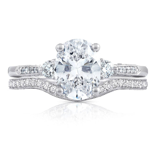 Simply TACORI | Oval 3-Stone Engagement Ring 2657OV85X65