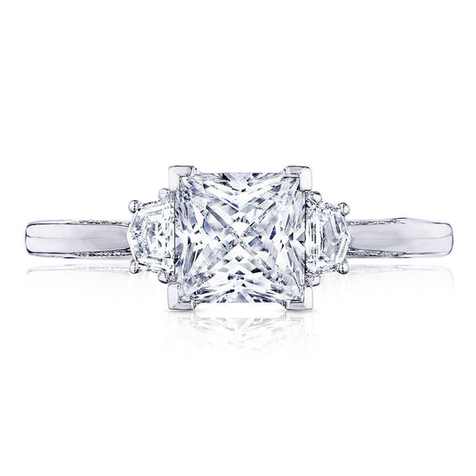 Simply TACORI | Princess 3-Stone Engagement Ring 2658PR6