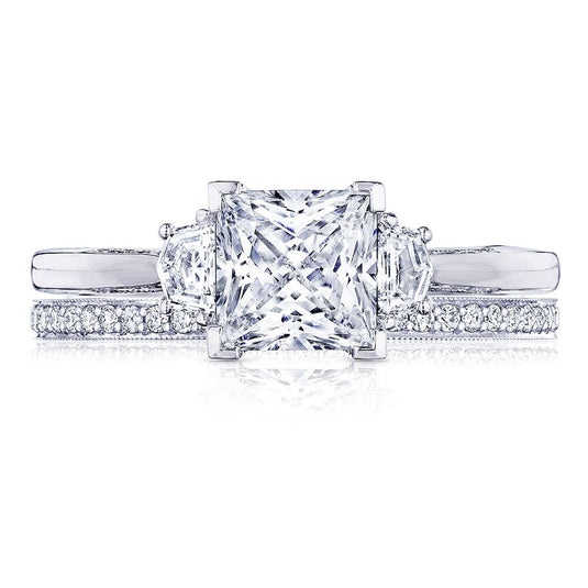 Simply TACORI | Princess 3-Stone Engagement Ring 2658PR6
