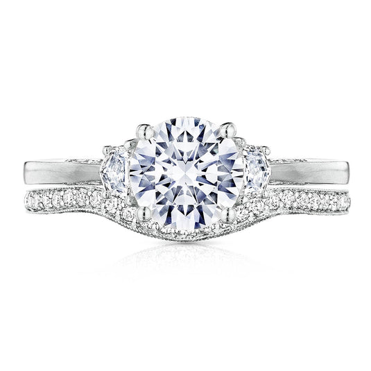 Simply TACORI | Round 3-Stone Engagement Ring 2658RD7