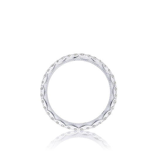 Sculpted Crescent | String of Diamonds Ring 2667BET