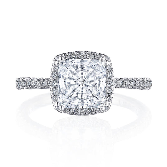 Simply TACORI | Princess with Cushion Bloom Engagement Ring 2677PRCU7