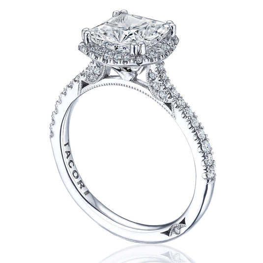 Simply TACORI | Princess with Cushion Bloom Engagement Ring 2677PRCU7