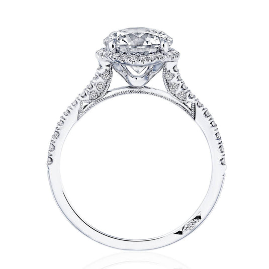 Round with Cushion Bloom Engagement Ring