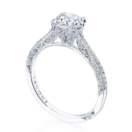 Classic Crescent | Round Solitaire Engagement Ring 2680RD65