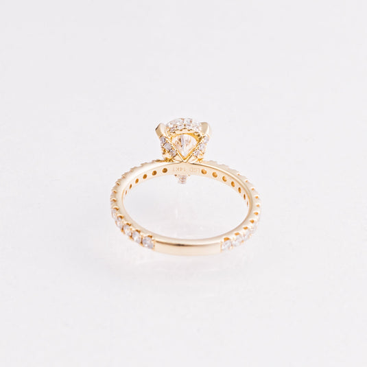 2.22 CT Pear Lab-Grown Diamond Engagement Ring