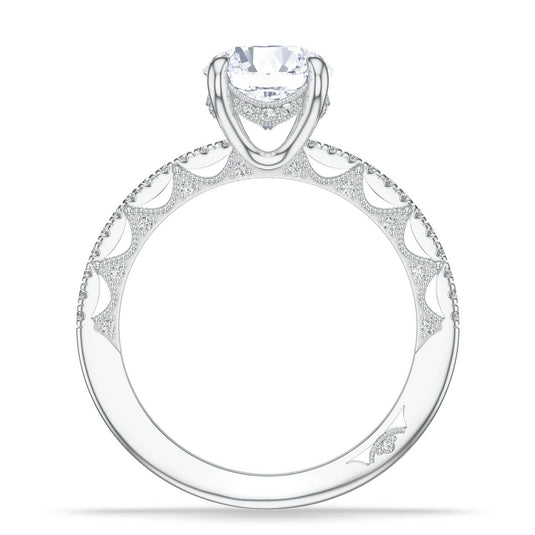 Lunetta Crescent | Round Solitaire Engagement Ring 272017RD65