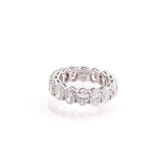 7 CT Oval Lab-Grown Diamond Eternity Band