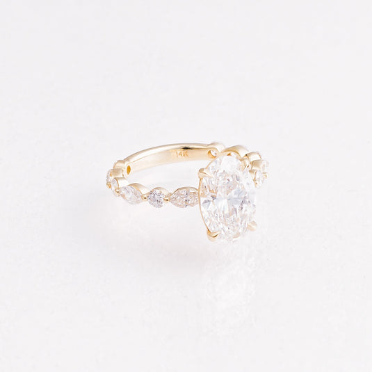 2.57 CT Marquise Lab-Grown Diamond Engagement Ring