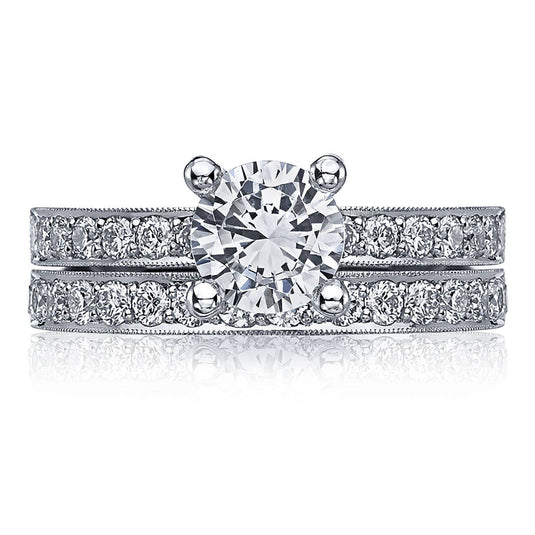 Sculpted Crescent | Round Solitaire Engagement Ring 41-25RD65