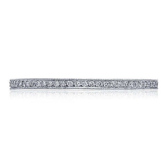Sculpted Crescent | Pavé Diamond Wedding Band 43-15ET