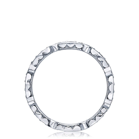 Sculpted Crescent | Marquise and Round Design Wedding Band 47-2ET