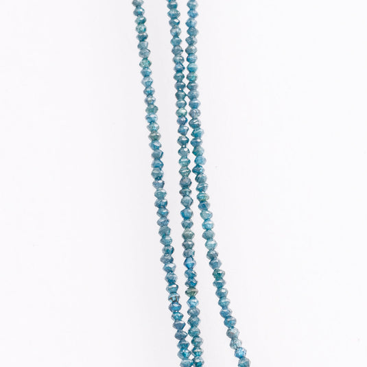 Blue Diamond Multi-Strand Necklace with Natural Diamonds