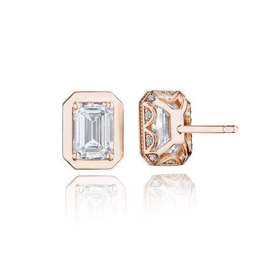 TACORI Allure | Emerald Diamond Stud Earring - 2.07ct FE823EC7X5LDPK