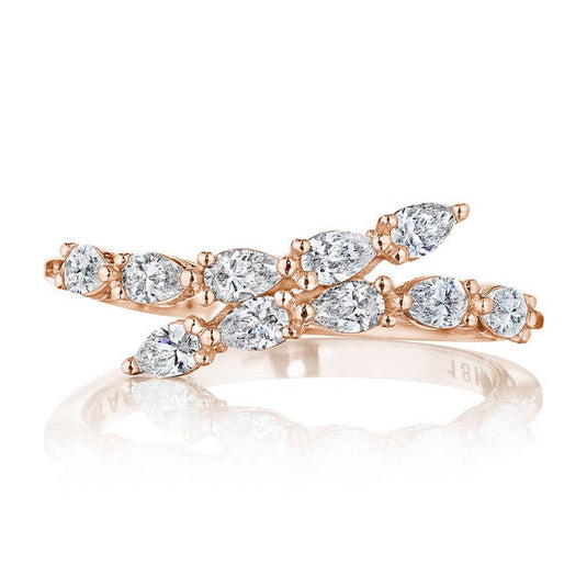 Stilla | Pear Diamond Ring in 18k Rose Gold FR829PK