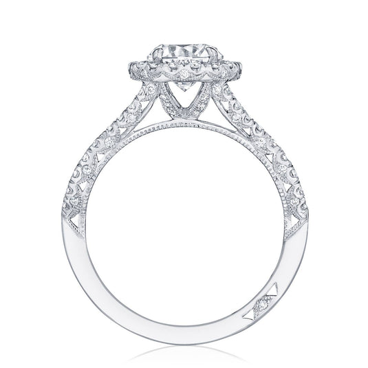 Petite Crescent | Round Bloom Engagement Ring HT2549RD65