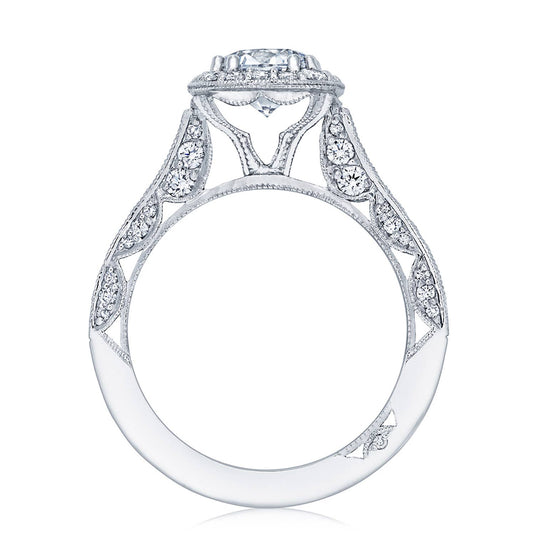 Classic Crescent | Round with Cushion Bloom Engagement Ring HT2550CU65