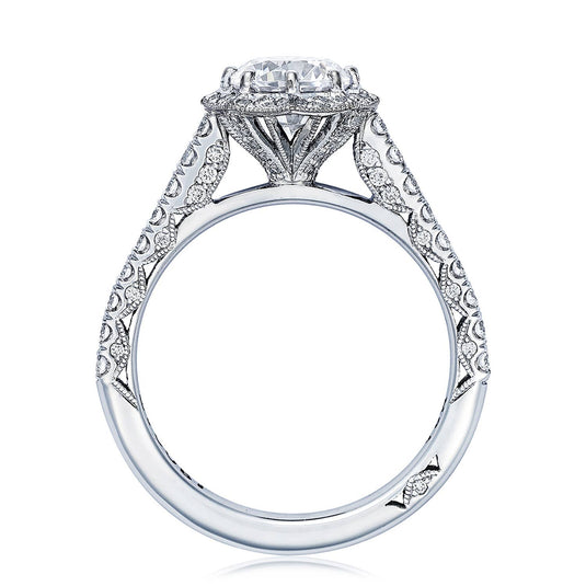 Petite Crescent | Round Bloom Engagement Ring HT2555RD65