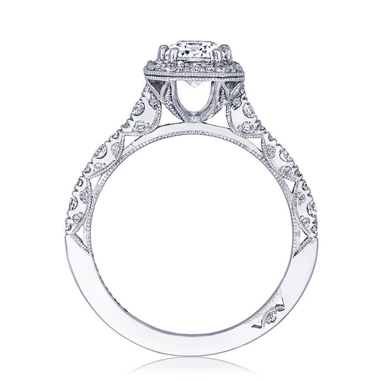 Petite Crescent | Emerald Bloom Engagement Ring HT2560EC75X55