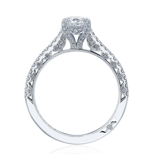 Petite Crescent | Oval Solitaire Engagement Ring HT2578OV75X55