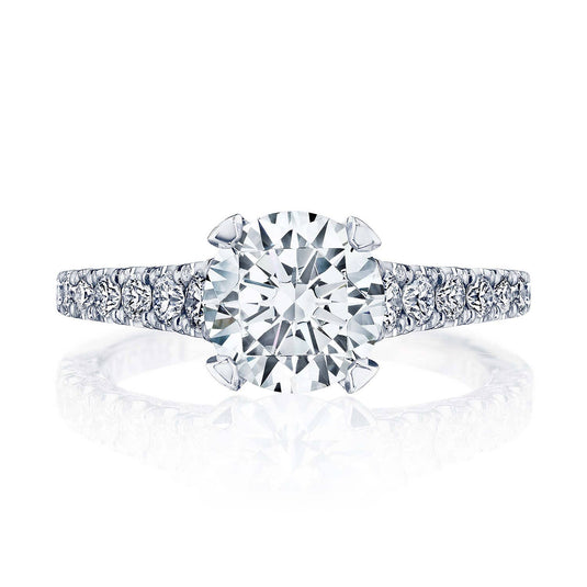 Petite Crescent | Round Solitaire Engagement Ring HT2579RD75