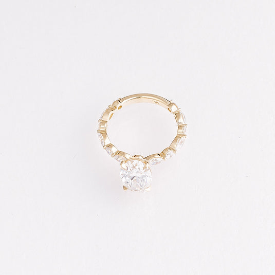 2.57 CT Marquise Lab-Grown Diamond Engagement Ring