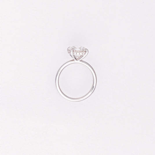 3.01 CT Round Lab-Grown Diamond Hidden Halo Engagement Ring
