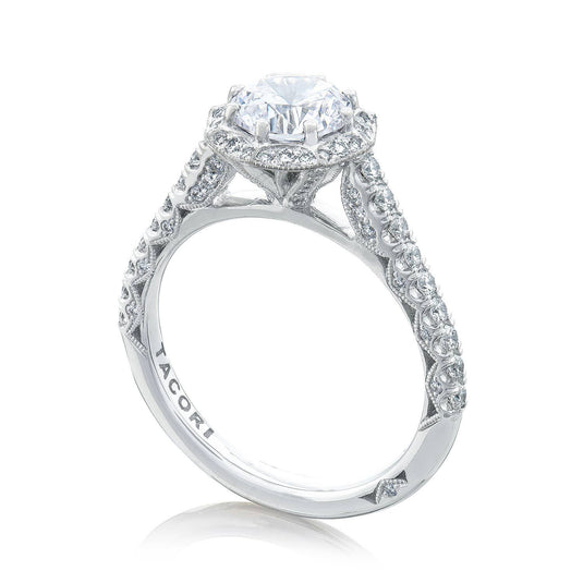 Round Bloom Engagement Ring