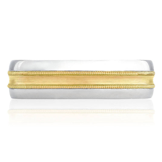 Classic | Two-Tone Finish Wedding Band 131