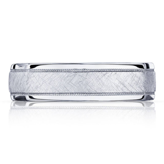 Geometric | Brush Finish Wedding Band 136-6B