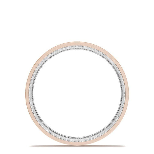 TACORI Couple | Classic Two-Tone Flat Wedding Band in High Polish 15635RWLG