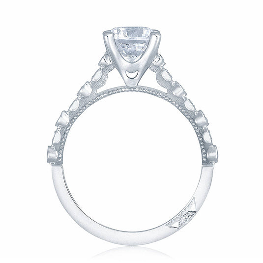 Sculpted Crescent | Round Solitaire Engagement Ring 201-2RD65
