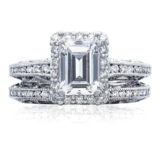 Reverse Crescent | Emerald Bloom Engagement Ring 2618EC75X55