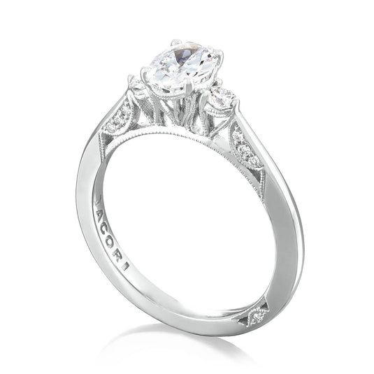 Simply TACORI | Oval 3-Stone Engagement Ring 2656OV7X5