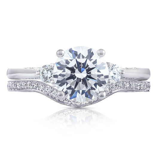 Simply TACORI | Round 3-Stone Engagement Ring 2656RD6