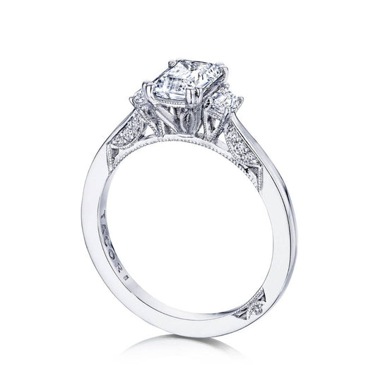 Simply TACORI | Emerald 3-Stone Engagement Ring 2658EC7X5