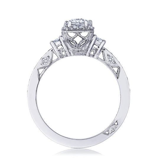 Dantela | Emerald 3-Stone Engagement Ring 2662EC7X5