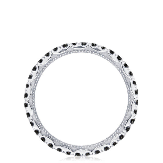 Sculpted Crescent | String of Black Diamonds Ring 2667BETBD