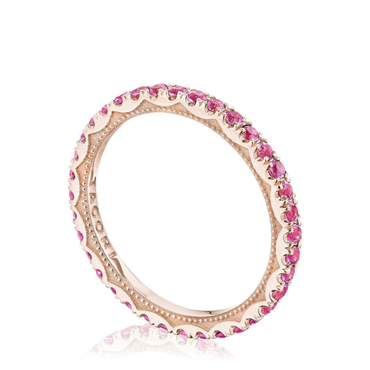 Sculpted Crescent | String of Pink Sapphires Ring 2667BETPKSPK