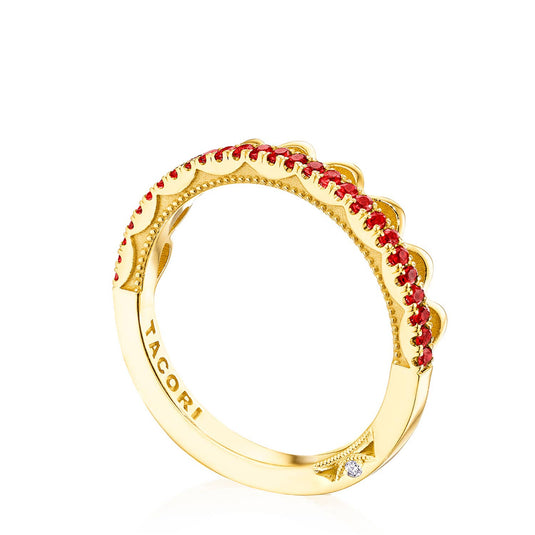 Sculpted Crescent | Crescent Crown Ring with Ruby 2674B12RBY