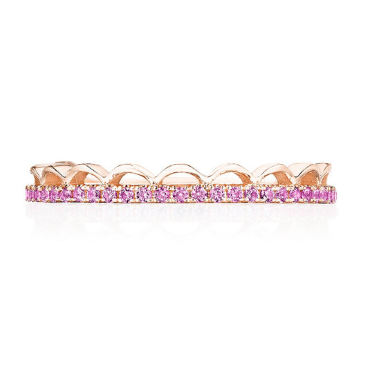 Sculpted Crescent | Crescent Crown Ring with Pink Sapphire 2674B34PKSPK