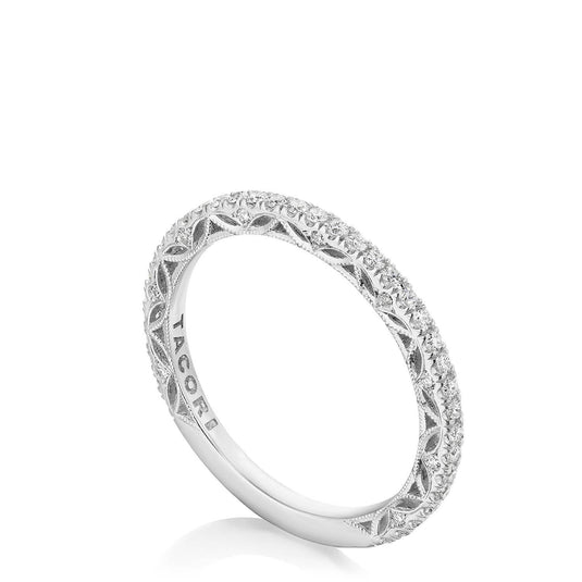 Dantela | French Pavé Diamond Wedding Band 269017B34
