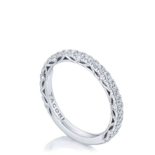 Dantela | French Pavé Diamond Wedding Band 269022B34