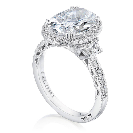 Dantela | Oval 3-Stone Engagement Ring 269322OV125X9