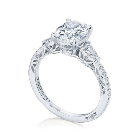 Dantela | Oval 3-Stone Engagement Ring 269417OV95X7